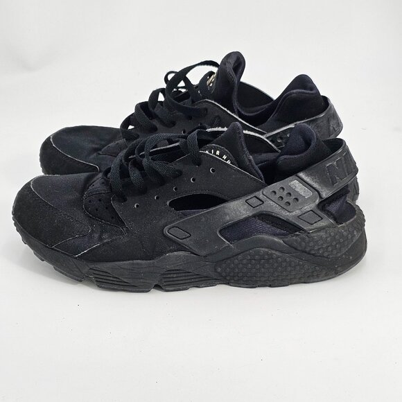 NIKE 318429-003 TRIPLE BLACK AIR HUARACHEUS MENS SNEAKERS SIZE 10 - Picture 1 of 5